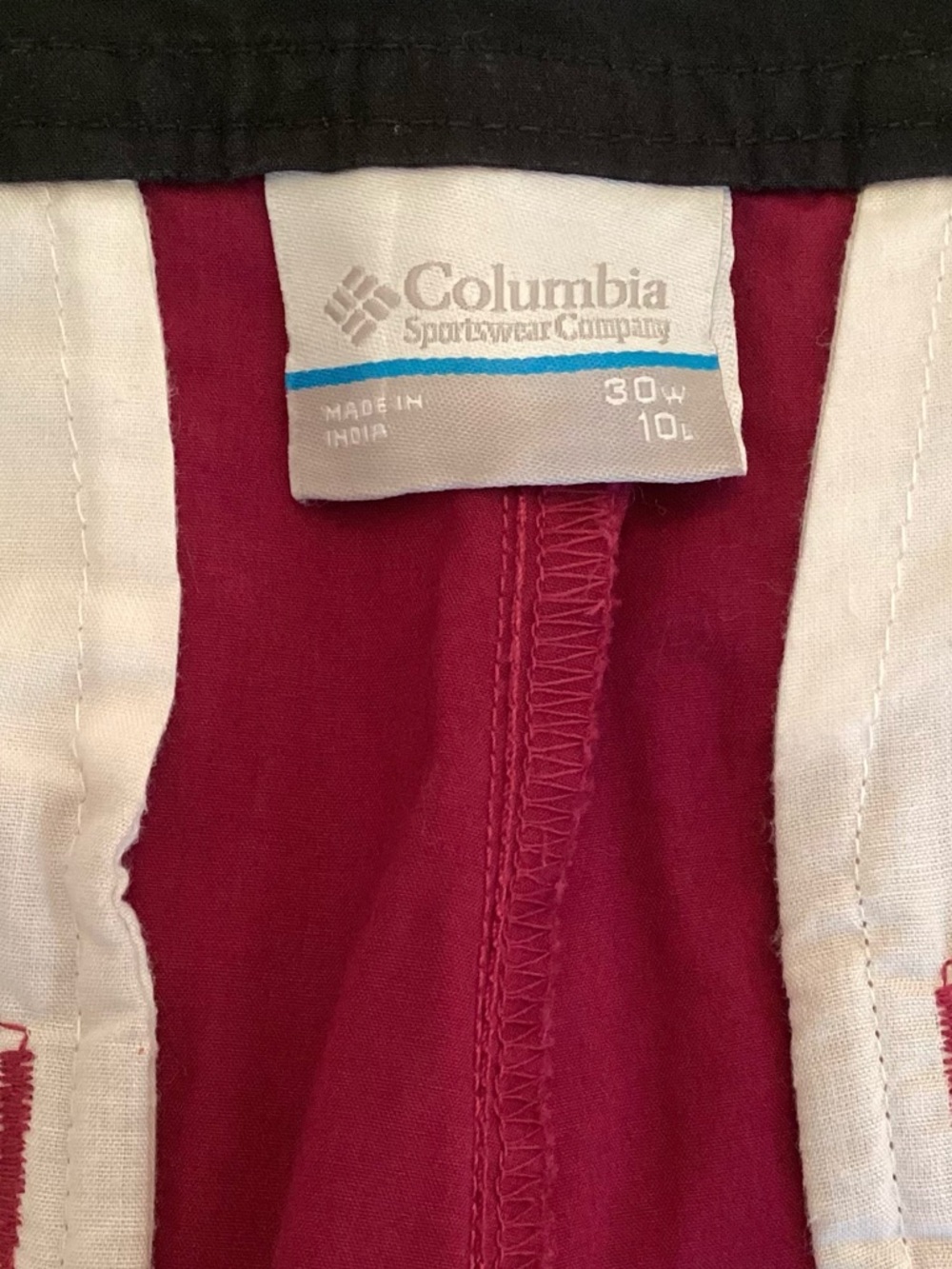 Columbia Men’s Red Chino Shorts 10” Inseam Cotton Flat Front - Picture 6 of 8